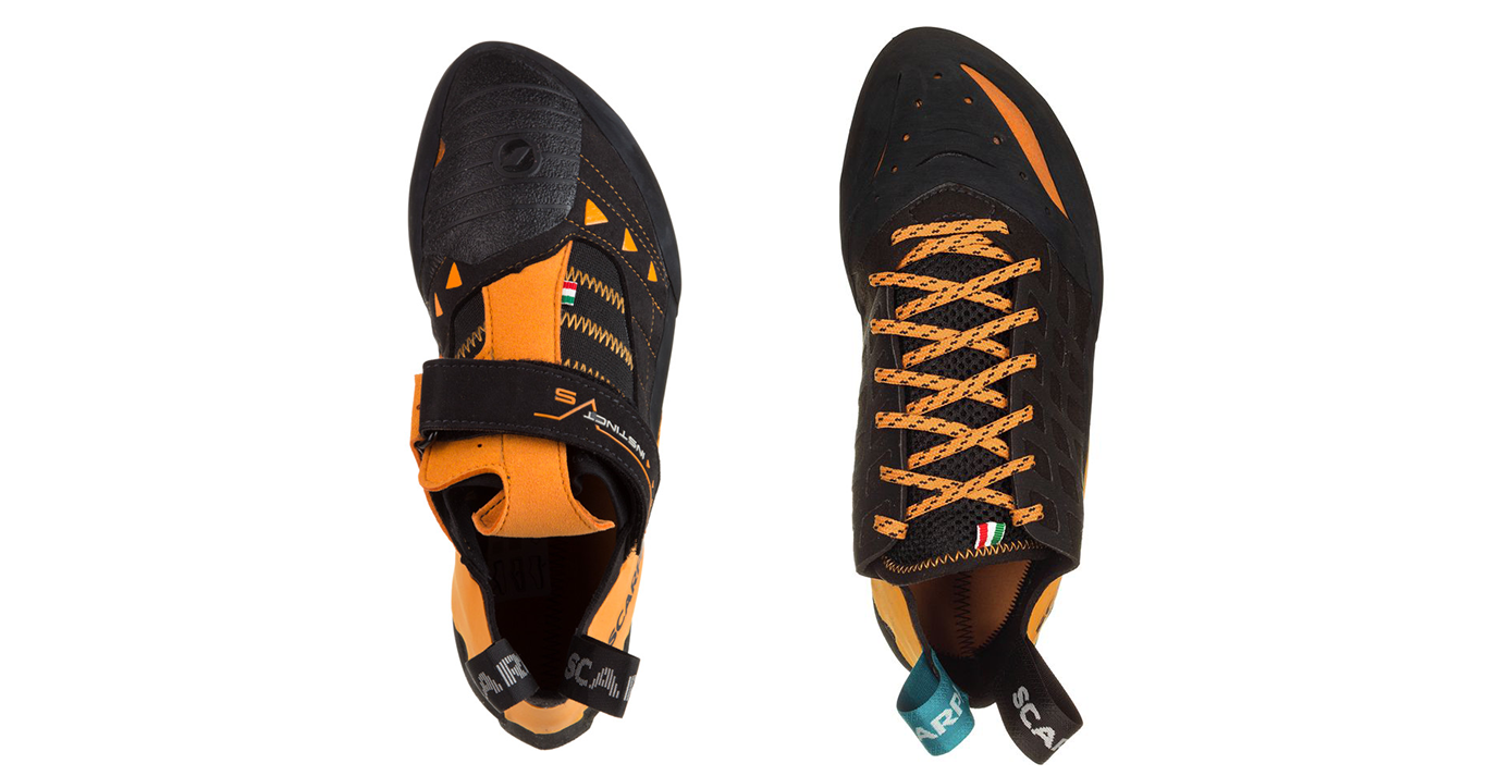 scarpa lace up climbing shoes